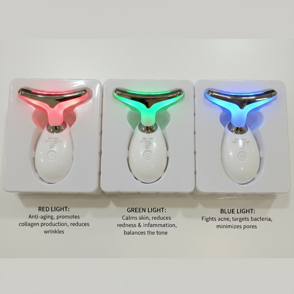 7 in 1 LED Face Massager-Glow Skin Ghar Baithe🤎